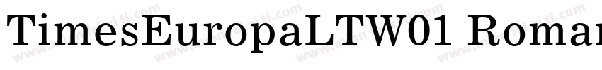 TimesEuropaLTW01 Roman字体转换